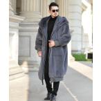 ムートンコート ゆったり おしゃれ フード付き 令和 お洒落 上品 フェイクファー メンズ 長袖 防寒 大きいサイズ メンズ 厚手 軽量 暖かい 秋冬 ジャケット 冬服