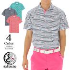 セール/30％OFF アンパスィ ゴルフウェア プリンテッドピケ半袖シャツ ams9655x1（M/L寸：メンズ） 春夏 and per se メール便