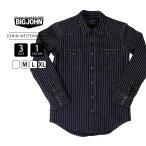 ショッピングウエスタン BIG JOHN ビッグジョン メンズ トップス 長袖 シャツ 10oz SELVADGE DENIM WESTERN SHIRTS デニム ウエスタンシャツ ヴィンテージ 国産セルビッチデニム MS004E