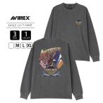 AVIREX アビレックス メンズ トップス 長袖 Tシャツ ロンT 背面プリント EAGLE ロングスリーブ アメカジ イーグル フラッグ ビンテージ風 バイク 7836130003