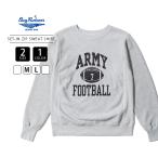 BUZZ RICKSONS Buzz Rickson's мужской tops SWEAT SHIRT ARMY FOOTBALL тренировочный вырез лодочкой боковой вязаный Vintage способ обратная сторона шерсть милитари BR69644