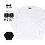 ショッピングbaby blue black baby ブルーブラックベイビー メンズ トップス Tシャツ 長袖 無地T シンプルTシャツ 薄手 丈感 レイヤード ホワイト ブラック BBT-084