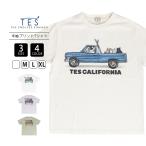 TES The Endless Summer テス 半袖 Tシャツ 4BUHI SURF TRUCK ピックアップトラック サーフィン フレンチブルドッグ イラスト クルーネック 25574324