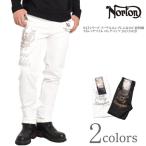 【2026春新作】ノートン NORTON MAXシリーズ イーグルエンブレム＆ロゴ 総刺繍 ストレッチツイル ロングパンツ 261N1802B
