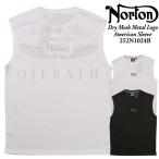 メール便 発送 Norton ノートン 服 タンクトップ 252N1024B ドライ メッシュ メタル ロゴ アメリカンスリーブ アメカジ バイカー メンズ