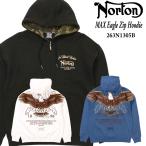 Norton Norton одежда длинный рукав Parker 263N1305B MAX Eagle Zip Parker вышивка обратная сторона шерсть принт Logo American Casual Biker мужской 