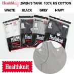 Healthknit Basic 2 шт. комплект 2P -2048 ребра майка US Cotton/