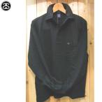 STUSSY/HEAVY RUGBY LONG SLEEVE SHIRTS 長袖ラガーシャツ ブラック