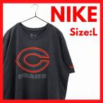 NIKE NFL Chicago * Bear -z футболка L DRI-FIT черный Nike Chicago Bears Logo короткий рукав большой Logo 