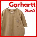 Carhartt Carhartt K87 карман футболка короткий рукав бежевый S Roo z Fit one отметка Logo мужской женский б/у одежда 