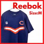 Reebok NFL Chicago * Bear -z футболка M темно-синий короткий рукав Logo принт американский футбол American Casual б/у одежда 