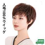 ウィッグショート 医療用ショートウィッグ 医療用かつら人毛100% ミックス 自然 夏用 医療用ウィッグ 手つくり