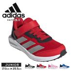 アディダス スニーカー キッズ 子供 運動靴 ジュニア ローカット ランニング シューズ マジックテープ 赤 青 ADIDAS FAITO EL K