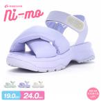 ショッピングキッズ サンダル ムーンスター ニーモ キッズ サンダル スポーツ ストラップ 脱げにくい 厚底 スポサン ジュニア 女子 ガールズ スタイルアップ NI-MO CLEAR SANDAL NM J132