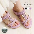 エスニック ミュール サンダル レディース つっかけ ぺたんこ リゾートサンダル スリッパ おしゃれ 海 プール 黒 ブラック 白 ホワイト パープル