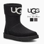 アグ 2019秋冬モデルUGG ムートンブーツ レディース シープスキン クラシックニット ショートブーツ ぺたんこ リブニット ブランド ニ..