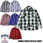 HOUSTON  ヒューストン 41252 オンブレチェック ビエラ 長袖シャツ フランネルシャツ