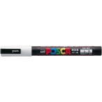 ショッピング鉛筆 三菱鉛筆 ポスカ 細字 白 PC3M.1