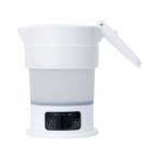 ナカバヤシ コンパクトに折りたためる電気ケトル 白 MBE-TK04／WH 電気ケトル 電気ポット キッチン家電 調理家電