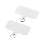 【お取り寄せ】エレコム スマホ ストラップホルダー 1口タイプ 2枚 ホワイト P-STHD1WHN スマートフォン用ケース カバー スマートフォン関連品 スマホ
