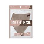 【お取り寄せ】アイリス DAILYFITMASK立体 ふつう 5枚 アッシュピンク×ブラウン マスク 鼻 のど対策 メディカル