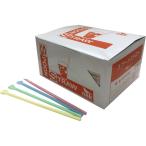 中村 スプーンストロー 4色パステル 500本 ストロー 使いきり食器 キッチン テーブル