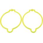 【お取り寄せ】TRUSCO コーンリング 蛍光イエロー (2個入) TCRLY 三角コーン 区画 現場 安全 作業