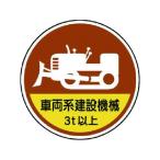 【お取り寄せ】ユニット 作業管理ステッカー 車両系建設機械3t PP 35Ф 2枚