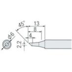 【お取り寄せ】グット 替こて先2BC型PX2／PX3／SVS用 PX-2RT-2BC 電気はんだこて はんだ 静電気対策用品 生産加工用品 作業用品 工具