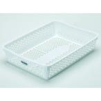 サンコープラスチック フランクバスケット No.3 ホワイト 43096 ボックストレー デスクトップ収納 デスク周り 文具
