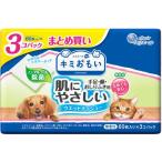 【お取り寄せ】大王製紙 肌にやさしいウエットティシュー ノンアルコール除菌60枚×3P 共通グッズ ペット お散歩 生活グッズ ペットハウス