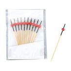 【お取り寄せ】神堂 竹製 南天串 9cm 赤／黒 10本入 06168 6949300