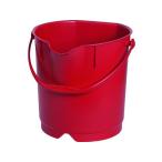 【お取り寄せ】バーテック バーキュートプラス カラーバケツ 9L 赤 BCP-CB9R 69801023  バケツ ホース 掃除道具 清掃 掃除 洗剤