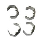 【お取り寄せ】ユタカメイク 金具 端末爪 5mm×8mm 4個入り KM-01 ひも端末具 金具 持ち手 荷造り紐 ロープ 梱包