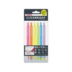 ゼブラ ノック式蛍光ペン クリックブライト 6色セット WKS30-6C 多色セット 蛍光ペン ノック式