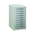 【お取り寄せ】TRUSCO レターケース A4型・浅型タイプ 10段 A4-S10P フロアケース Ａ４ 書類整理庫 ファイリングキャビネット ロッカー オフィス家具