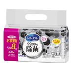 ショッピングシルコット ユニチャーム シルコット 99.99%除菌ウェットティッシュ 詰替用40枚×8P 詰め替えタイプ ウェットティッシュ