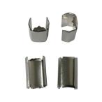 【お取り寄せ】ユタカメイク 金具 端末爪 6mm×13.5mm 4個入り KM-03 ひも端末具 金具 持ち手 荷造り紐 ロープ 梱包