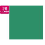 【お取り寄せ】大王製紙 再生色画用紙 4ツ切100枚 みどり CUD 色画用紙 四つ切 図画 工作 教材 学童