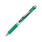 ぺんてる エナージェル ノック式 シルバー軸 0.5mm グリーン 緑インク ゲルインクボールペン