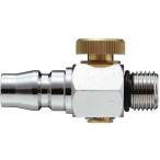 【お取り寄せ】新潟精機 空気流量調整付カプラプラグ B-3C 空圧工具 作業用品 工具