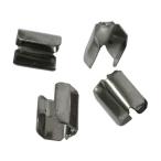 【お取り寄せ】ユタカメイク 金具 端末爪 4mm×8mm 4個入り KM-12 ひも端末具 金具 持ち手 荷造り紐 ロープ 梱包