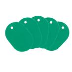 西敬 番号札 大 無地 緑 5枚 BN-LBG 番号札 名札 キーホルダー