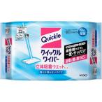 ショッピングクイックルワイパー KAO クイックルワイパー 立体吸着ウエットシート 32枚