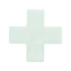 【お取り寄せ】TRUSCO 耐久フロアサインズX型 Mサイズ 白1枚(1シート) DFSX-W 安全標識 ステッカー 現場 安全 作業