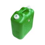 【お取り寄せ】ヒシエス 軽油缶 20Lスリム グリーン KY-20S ポリタンク 扁平缶 バッグインコンテナ 樹脂容器 計量器