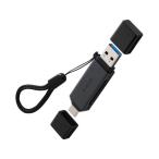 [ ваш заказ ] Elecom SD устройство для считывания карт USB3.2(Gen1) SD microSD Express соответствует USB-C &amp; USB-A 2-in-1 высокая скорость пересылка MR3C-D21BK
