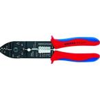 【お取り寄せ】KNIPEX 圧着ペンチ 215mm 9721-215B 圧着ペンチ ペンチ ニッパ プライヤー 作業用品 工具