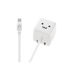  Elecom AC зарядное устройство microB кабель цельный 1.5m MPA-ACMAC155WF AC тип зарядное устройство аккумулятор зарядное устройство смартфон планшет относящийся товар 