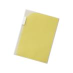 【お取り寄せ】リヒトラブ 2ポケットホルダー A4タテ 黄 F3410-5 Ａ４ 色柄付タイプ クリアホルダー ファイル